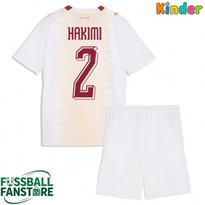 Marokko Achraf Hakimi #2 Replik Auswärtstrikot Kinder WM 2026 Kurzarm (+ Kurze Hosen)